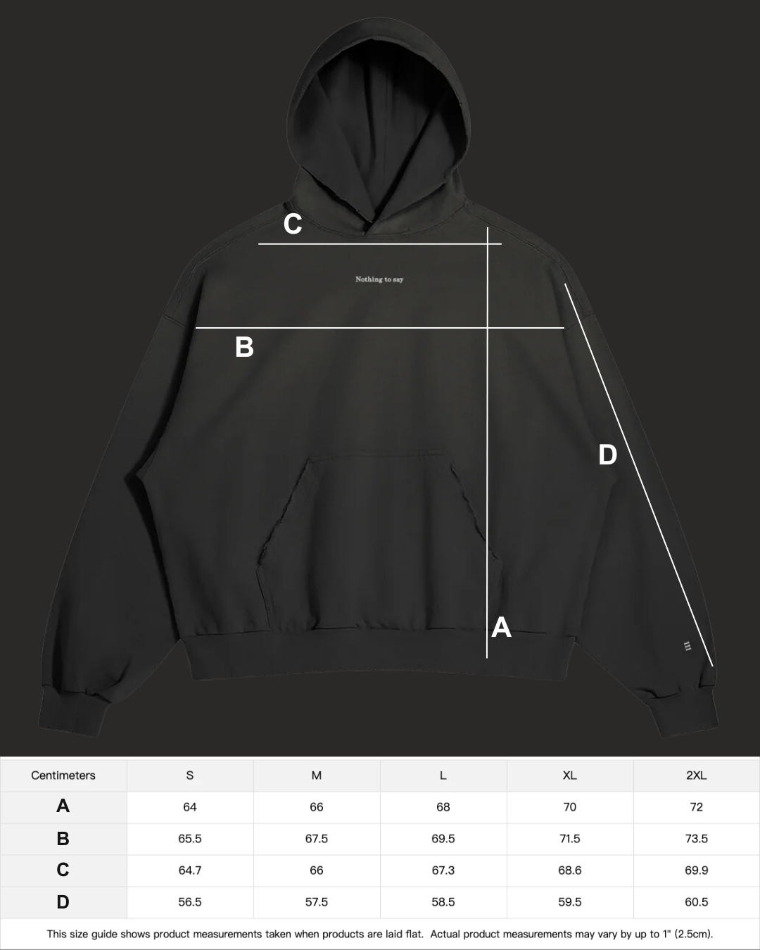 NothingToSay™・Hoodie